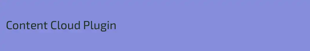 Content Cloud Plugin